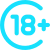 18+ footer logo