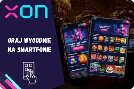 Responsywna aplikacja mobilna Xon Bet działająca płynnie na smartfonie